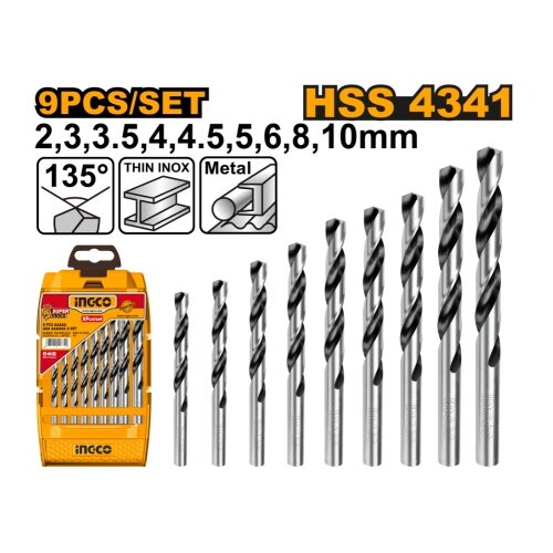 Ingco akd1095 set hss burgija za metal 9/1 super ( AKD1095 ) Slike