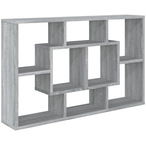 VidaXL Stenska polica siva sonoma 85x16x52,5 cm konstruiran les, (20765284) Slike