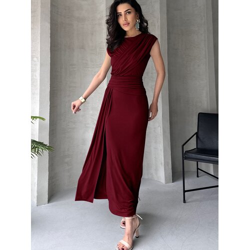 Trendyol Ženska haljina Tprss25El00316, Bordo Cene