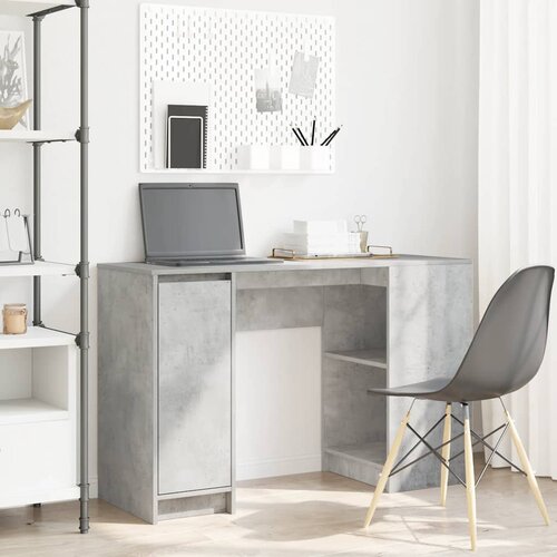 vidaXL Pisalna miza betonsko siva 120x42x76 cm inženirski les Cene