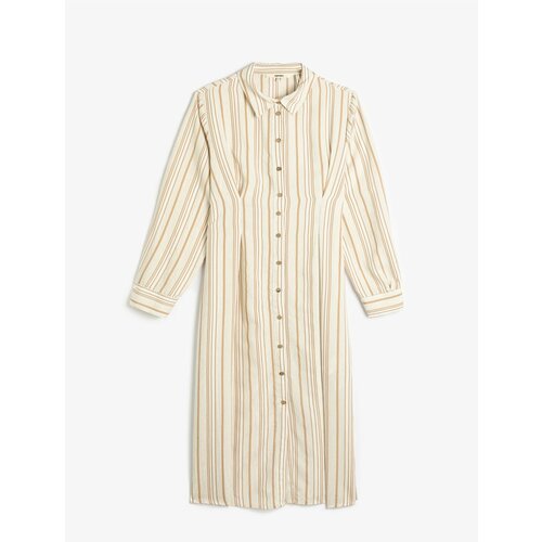 Koton Dress - Ecru - Shirt dress Slike