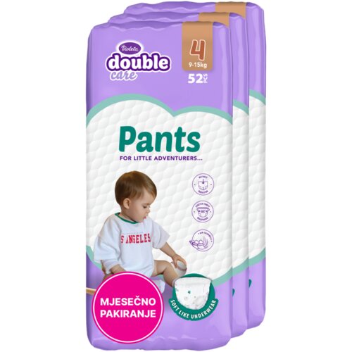 Violeta Double Care Pants pelene Mjesečno Pakiranje 3 Pack XXL Slike