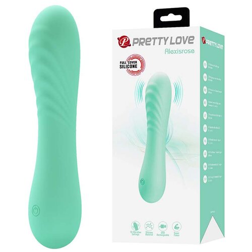  Silikonski vibrator Alexisrose 500053-1, 15cm, Menta Slike