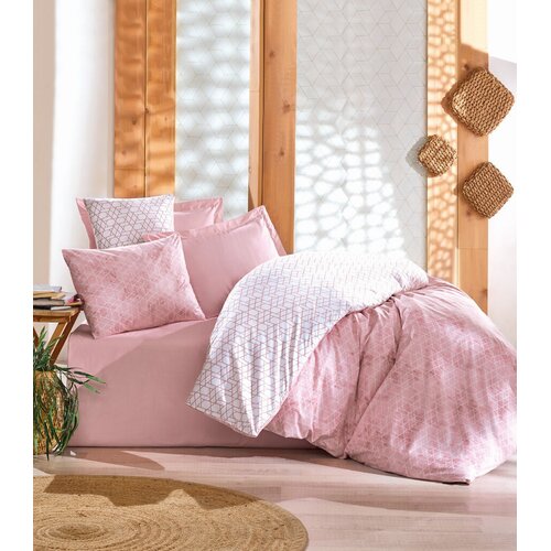 L'essentiel Maison Posteljina za jedan krevet Ranforce, 100% pamuk, 160x220 cm, 160x240 cm, Roza-bijela Cijene