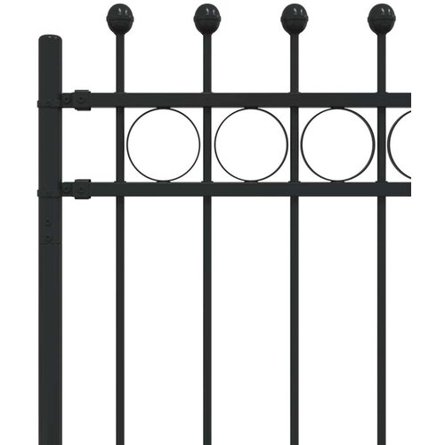  Ograda u obliku prstena Crna 200 x 130 cm Slike