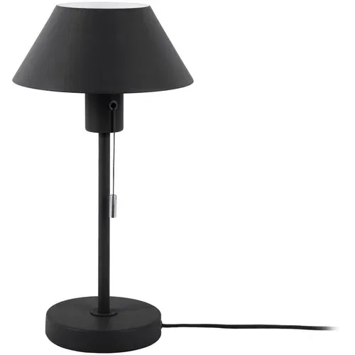 Leitmotiv Crna stolna lampa s metalnim sjenilom (visina 36 cm) Office Retro –