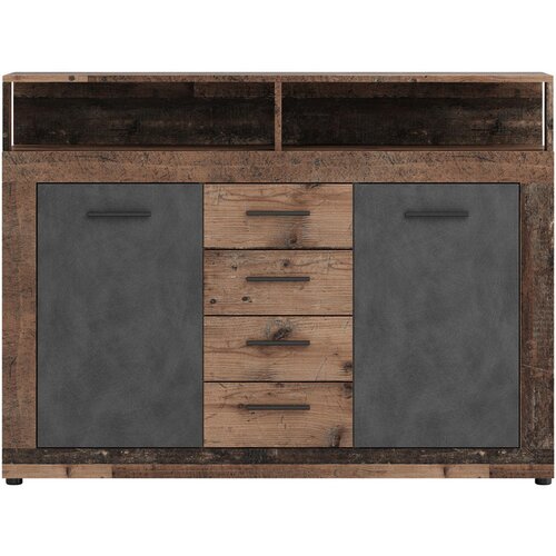 MID.YOU KOMODA, antracit, stari hrast Cene