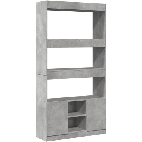 Maison Chic Visoka omara - Komoda - Predalnik betonsko siva 92x33x180 cm inženirski les, (21719889) Slike