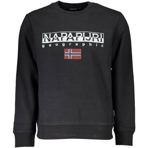 Napapijri MEN&amp;amp;#39;S BLACK ZIPLESS SWEATSHIRT Slike