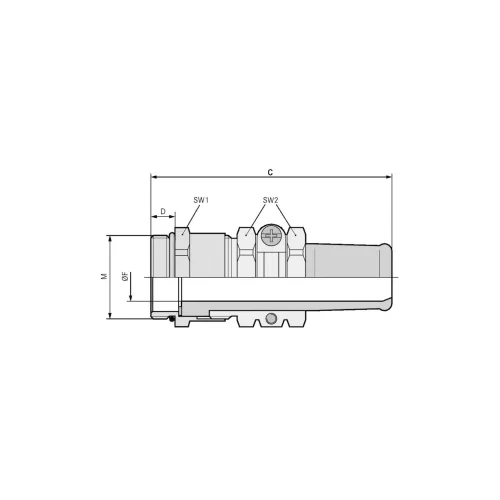  Kabelska uvodnica M50 mesing prirodne boje LappKabel SKINDICHT SR-M 50X1,5/42/38 5 kom.