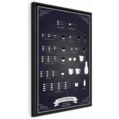  Slika - Kitchen Helper (1 Part) Vertical 40x60 U crnom drvenom okviru Cene