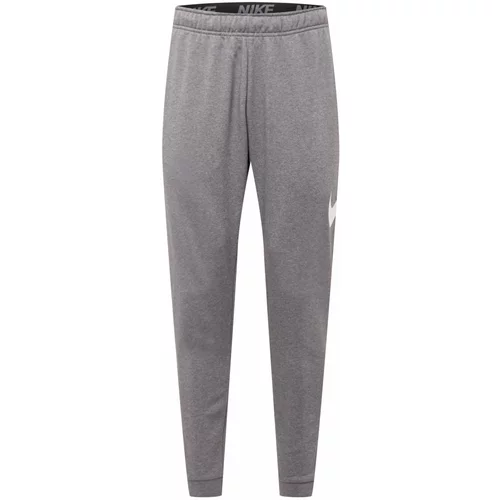 Nike Športne hlače temno siva / bela