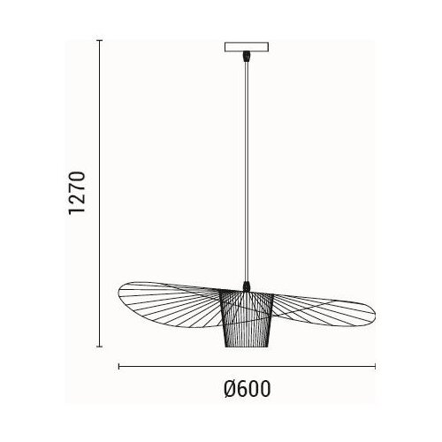  Visilica na sajli OGGI 1xE27/40W/230V crna Slike