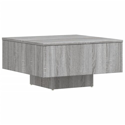 Maison Chic Klubska mizica - kavna mizica - Nizka mizica siva sonoma 60x60x31,5 cm konstruiran les, (21753247) Cene