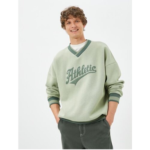 Koton Men's Green Sweatshirt Slike