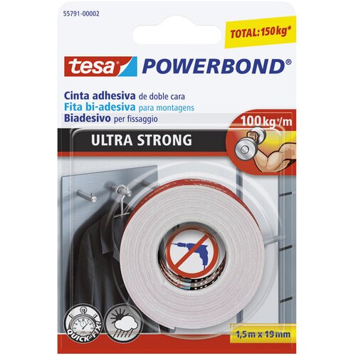  TRAKA LJEPLJIVA OBOSTRANA 19MM/1,5M SPUŽVASTA ULTRASTRONG TESA 55791-00001-00 Cene