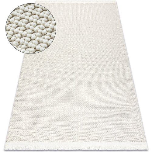 RugsX Preproge Preproga NANO FH92A Enobarvni, petlja, ravno tkana 120x170 cm Bela Cene