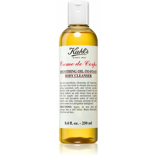 Kiehls Creme de Corps Smoothing Oil-to-Foam Body Cleanser olje za telo za vse tipe kože 250 ml