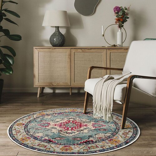 Conceptum Hypnose tepih Woopamuk495, 160x160cm, tirkizna Cijene