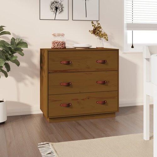vidaXL Komoda smeđa boja meda 80 x 40 x 75 cm od masivne borovine Cijene