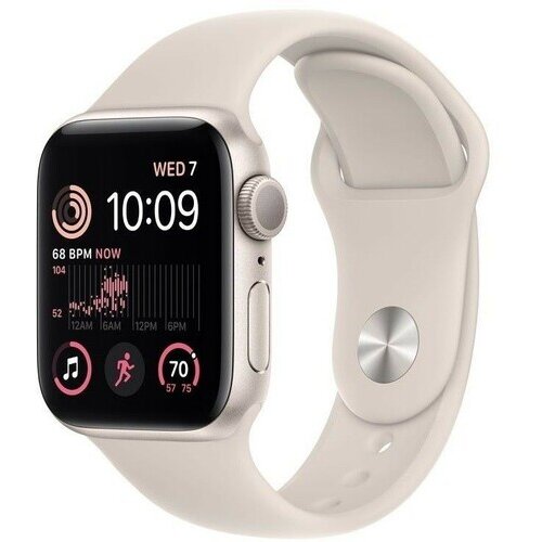 Apple watch SE2 gps 40mm starlight aluminium case with starlight sport band Cene