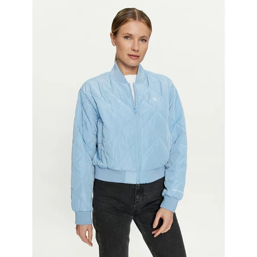 Calvin Klein Jeans Bomber jakna J20J222587 Modra Regular Fit