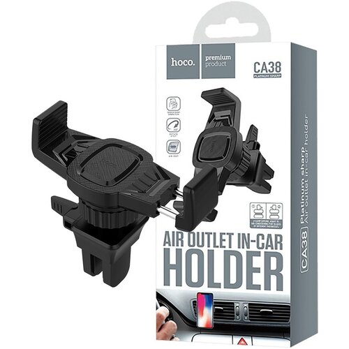 Hoco CA38 Platinum Sharp držač za automobile za mobilne telefone od 3,5" do 6", crni Cene