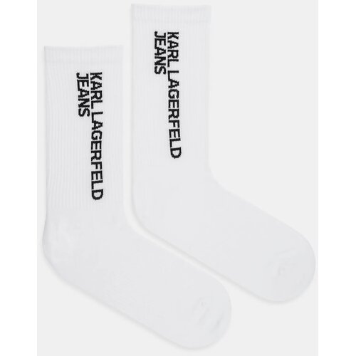 Karl Lagerfeld jeans Dokolenke Essential Logo Socks Set Bela Cene