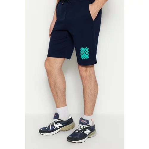 Trendyol Shorts - Navy blue - Normal Waist