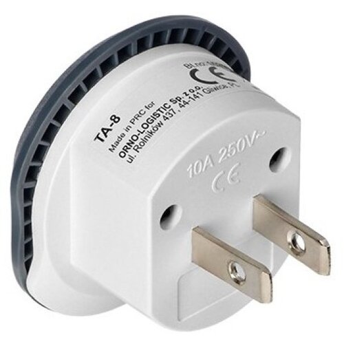VIRONE Travel adapter TA-8 USA 110-20V/10A Travel adapter (type A,B) Slike