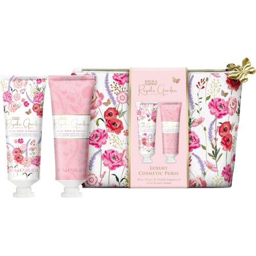 Baylis &amp;amp; Harding Royale Garden Rose, Poppy &amp;amp; Vanilla darilni set kozmetična torbica Slike
