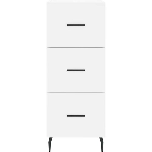 VidaXL Komoda bijela 34 5 x 34 x 90 cm od konstruiranog drva Slike