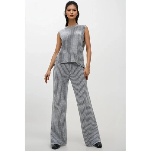 Trend Alacati Stili Ženski komplet bluza i pantalone Alc-X13010, Sivi Cene
