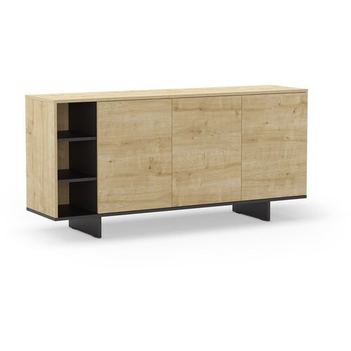 Marckeric Niska komoda u dekoru hrasta u prirodnoj boji 170x80 cm Cequoia &amp;ndash; Slike