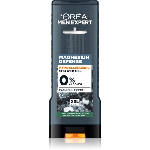L&amp;acute;Or&amp;eacute;al Paris Men Expert Magnesium Defence hipoalergeni gel za tu&amp;scaron;iranje za mu&amp;scaron;karce 400 ml Slike