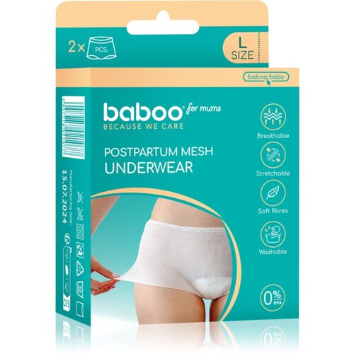 Baboo Postpartum Mesh Pants gaćice nakon poroda veličina L 2 kom Cijene