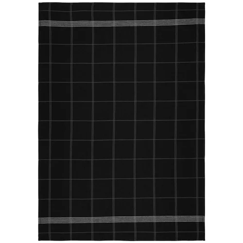 Södahl crni kuhinjski ručnik iz pamuka Geometric, 50 x 70 cm