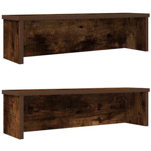 vidaXL Kitchen Racks Stackable 2 pcs dimljeni hrast 50x15x16 cm Cene