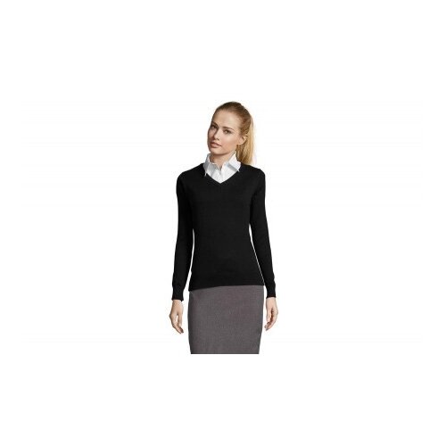 Sols galaxy women ženski džemper na V izrez crna L ( 390.010.80.L ) Slike