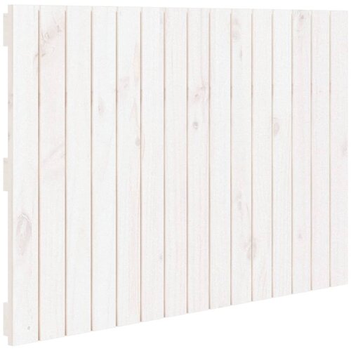 Maison Chic stensko posteljno vzglavje - vzglavna omarica - nočna omarica belo 95,5x3x60 cm trdna borovina, (21706694) Slike