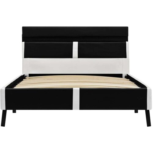  Za krevet od umjetne kože s LED svjetlom crni 90 x 200 cm Slike