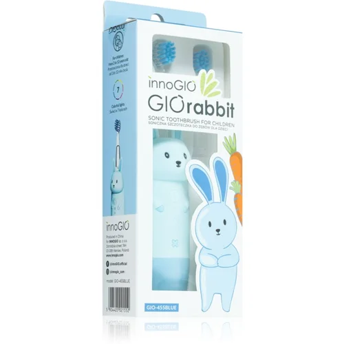 innoGIO GIORabbit Sonic Toothbrush sonična četkica za zube za djecu Blue 1 kom