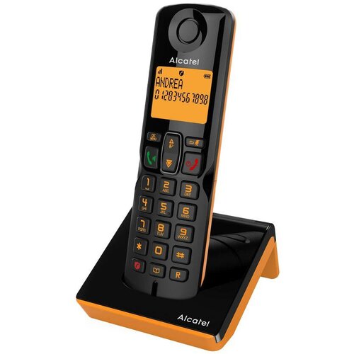 Alcatel Brezžični telefon S280 Noir/Orange, (5000509521) Cene