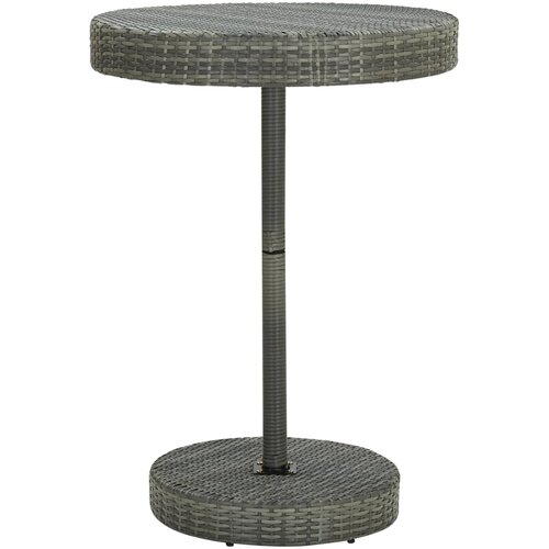  Vrtni stol sivi 75,5 x 106 cm od poliratana Cene