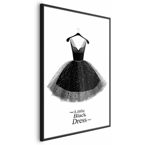  Plakat - Little Black Dress 21x30 Crni okvir Cijene
