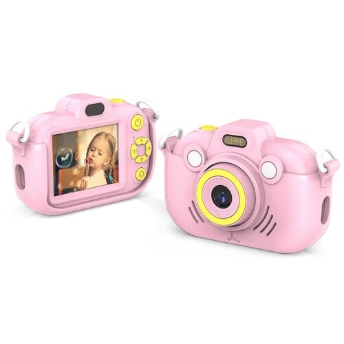 SARAHE DC502 2,4-palčni otro&scaron;ki digitalni fotoaparat s 16-kratnim zoomom 2,7K za snemanje videa, barva: roza + 32G, (22056606) Cene