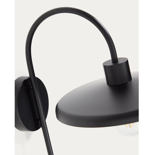 Kave Home Crna zidna lampa &amp;oslash; 27 cm Nuvira &amp;ndash; Slike