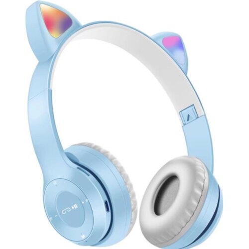 Venisymlis Otroške Bluetooth slušalke z mačjim ušesom, zložljive brezžične slušalke z LED mikrofonom, (22102489) Cene