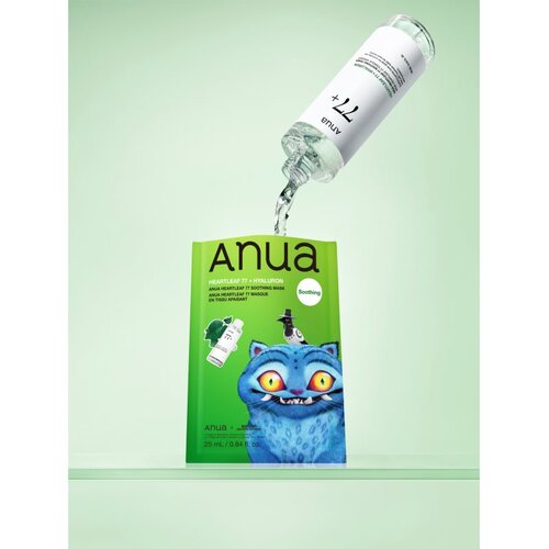 Anua K-Pop Demon Hunters Heartleaf 77% Soothing Mask hidratantna sheet maska s umirujućim djelovanjem 25 ml Slike