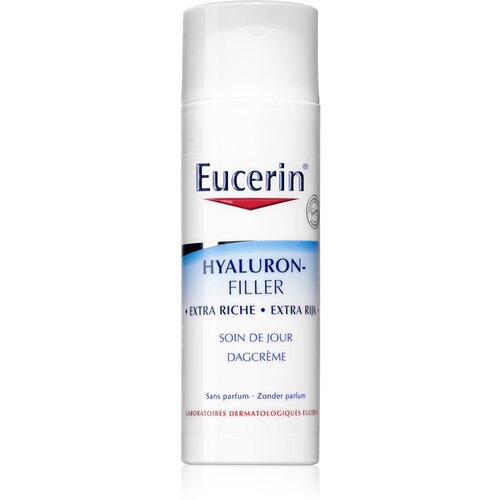 Eucerin Hyaluron-Filler Extra Rich dnevna krema za lice za suhu kožu 50 ml za žene Slike